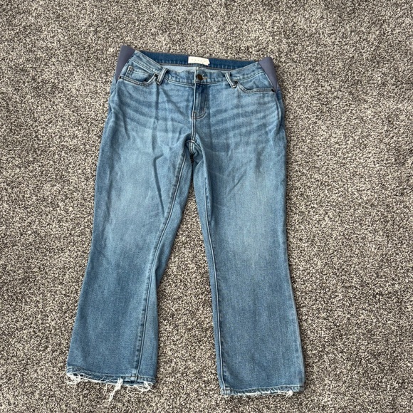 Hatch Denim - HATCH Mid Rise Maternity Straight Leg Jeans